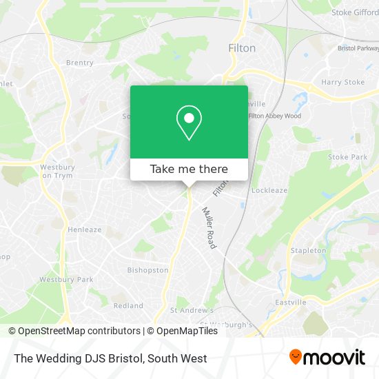 The Wedding DJS Bristol map