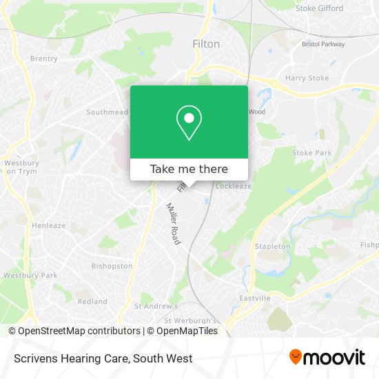 Scrivens Hearing Care map