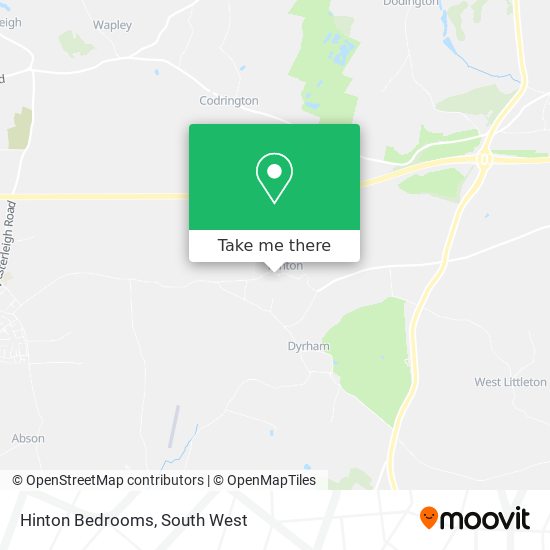 Hinton Bedrooms map