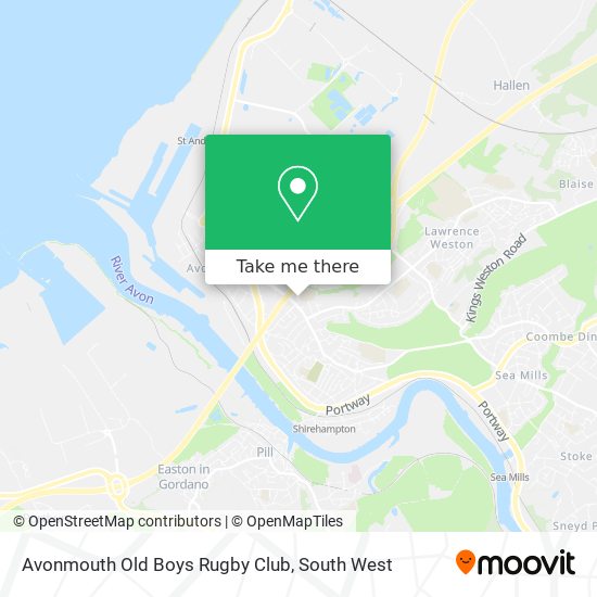 Avonmouth Old Boys Rugby Club map