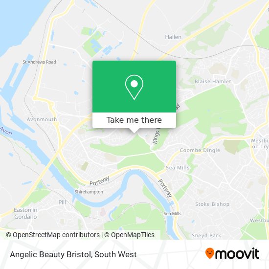 Angelic Beauty Bristol map