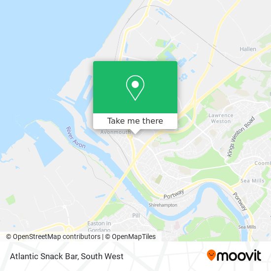 Atlantic Snack Bar map