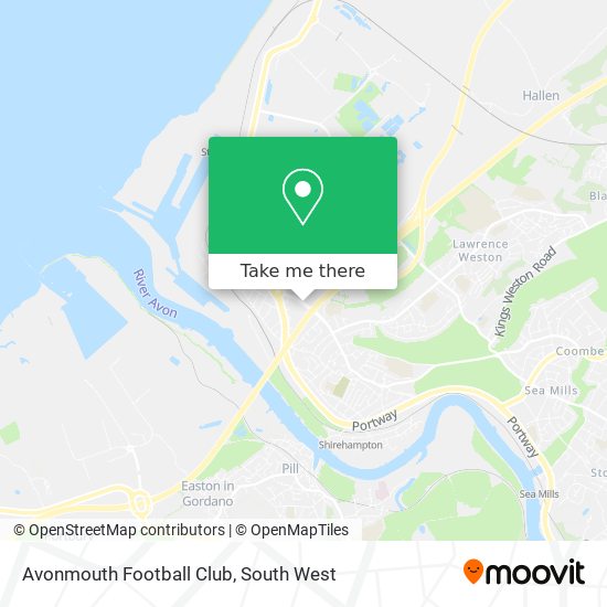 Avonmouth Football Club map