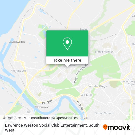 Lawrence Weston Social Club Entertainment map