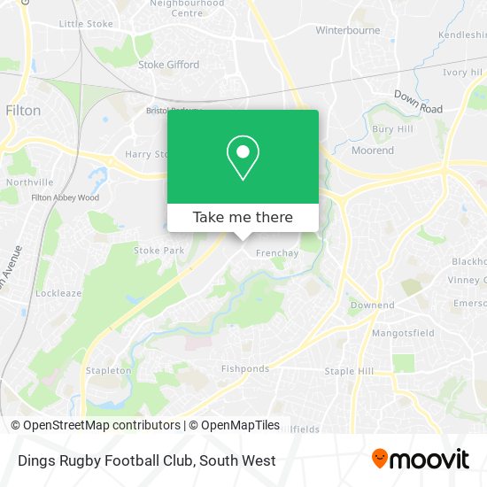 Dings Rugby Football Club map