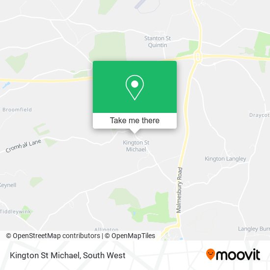 Kington St Michael map