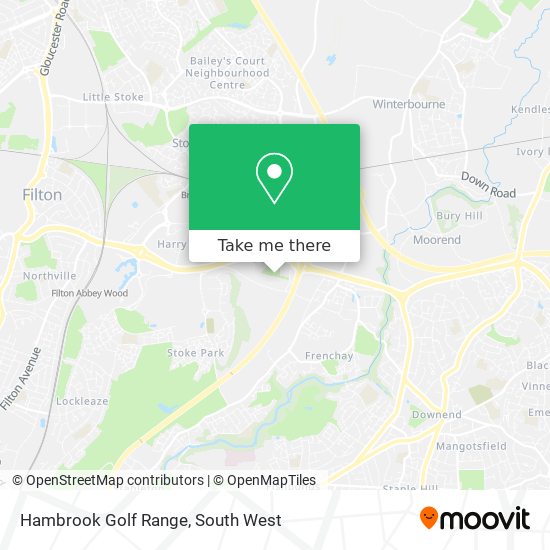 Hambrook Golf Range map