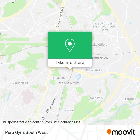 Pure Gym map