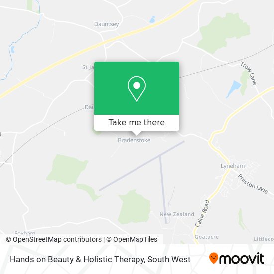 Hands on Beauty & Holistic Therapy map
