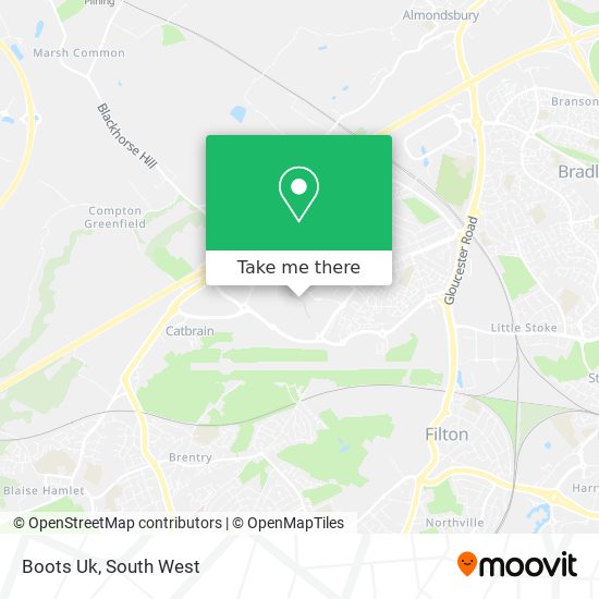 Boots Uk map