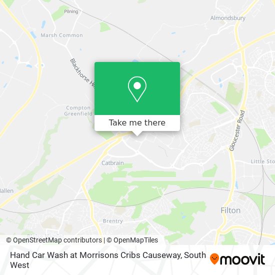 Hand Car Wash at Morrisons Cribs Causeway map