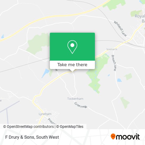 F Drury & Sons map