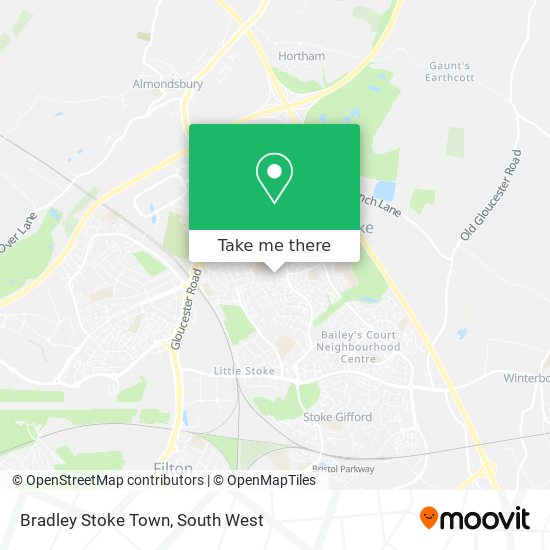 Bradley Stoke Town map