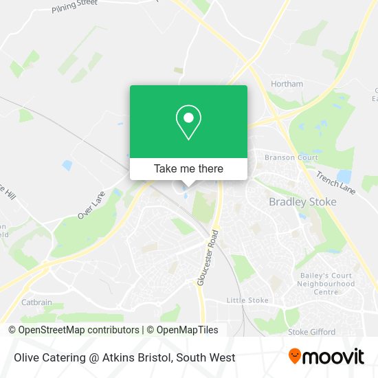 How to get to Olive Catering Atkins Bristol in South Gloucestershire