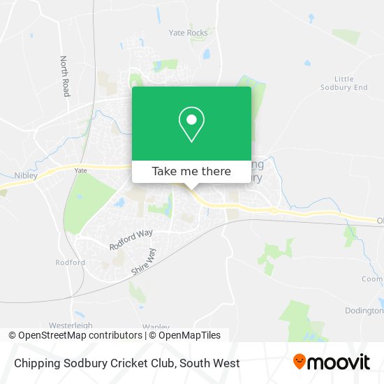 Chipping Sodbury Cricket Club map