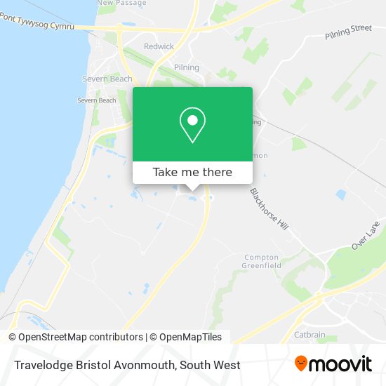 Travelodge Bristol Avonmouth map