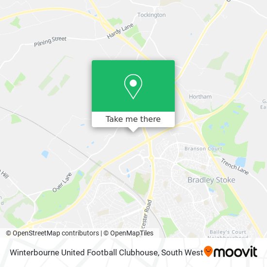Winterbourne United Football Clubhouse map