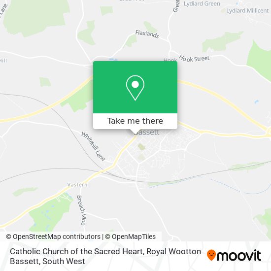 Catholic Church of the Sacred Heart, Royal Wootton Bassett map