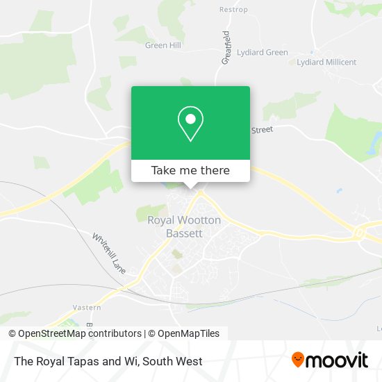 The Royal Tapas and Wi map
