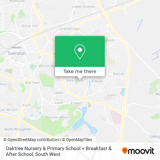 Oaktree Nursery & Primary School + Breakfast & After School map