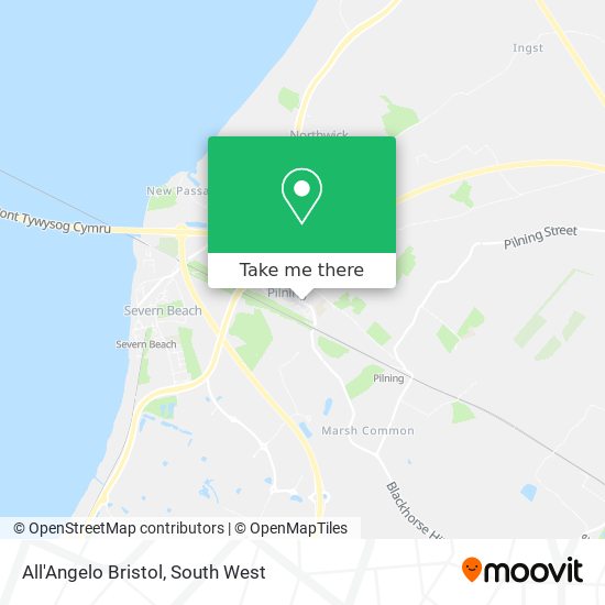 All'Angelo Bristol map