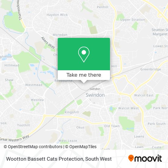 Wootton Bassett Cats Protection map