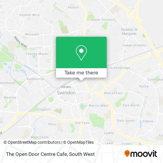 The Open Door Centre Cafe map