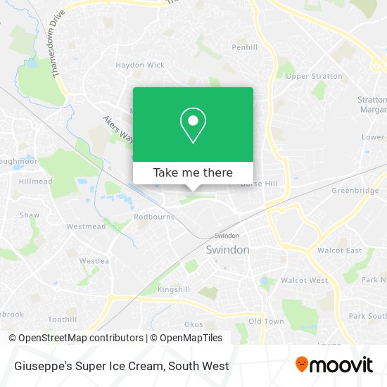 Giuseppe's Super Ice Cream map