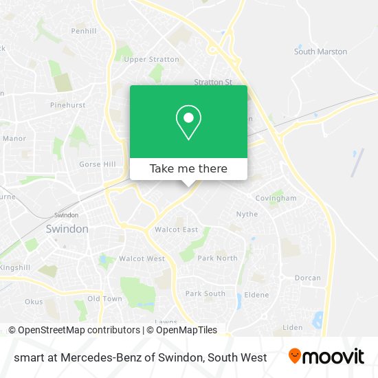 smart at Mercedes-Benz of Swindon map