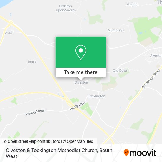 Olveston & Tockington Methodist Church map