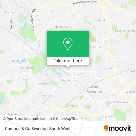 Campus & Co Swindon map