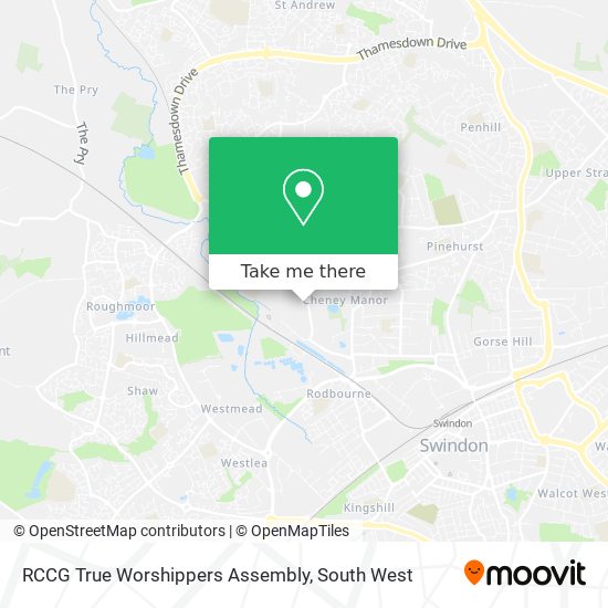 RCCG True Worshippers Assembly map