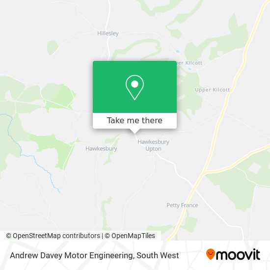 Andrew Davey Motor Engineering map
