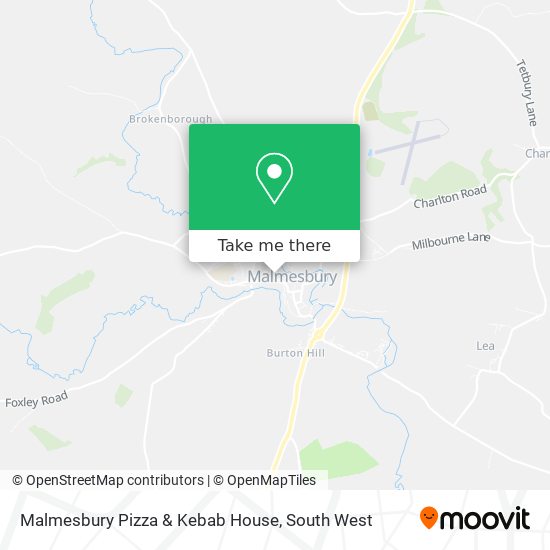 Malmesbury Pizza & Kebab House map