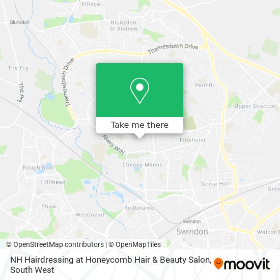 NH Hairdressing at Honeycomb Hair & Beauty Salon map