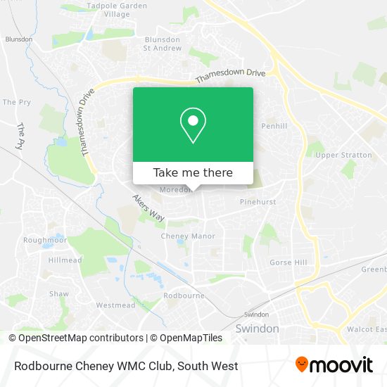 Rodbourne Cheney WMC Club map