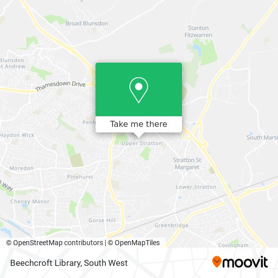 Beechcroft Library map