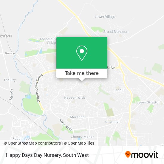 Happy Days Day Nursery map