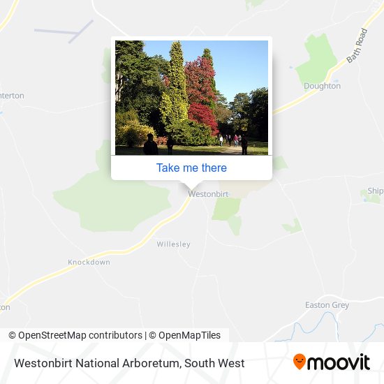 Westonbirt National Arboretum map