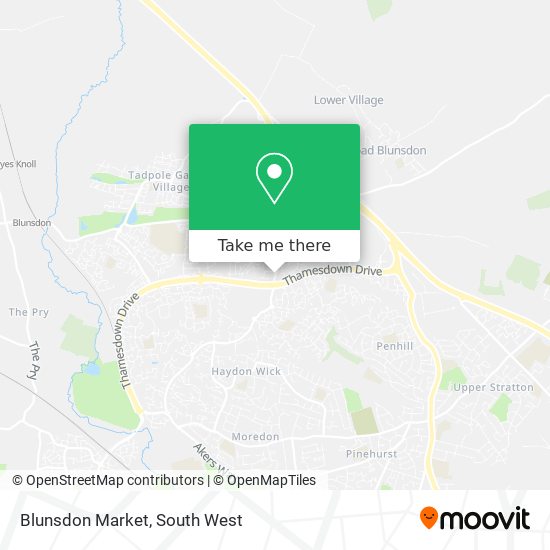 Blunsdon Market map