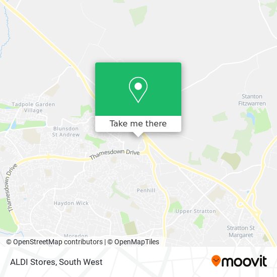 ALDI Stores map