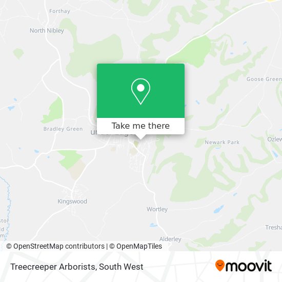 Treecreeper Arborists map