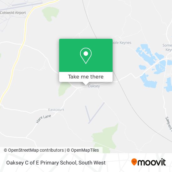 Oaksey C of E Primary School map