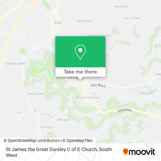 St James the Great Dursley C of E Church map