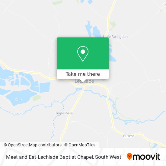 Meet and Eat-Lechlade Baptist Chapel map