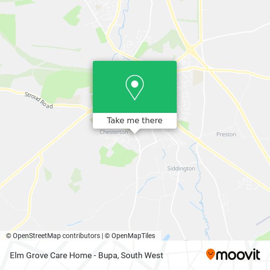 Elm Grove Care Home - Bupa map