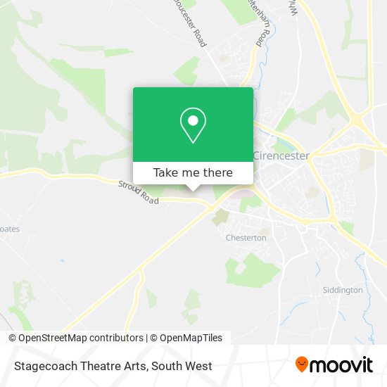 Stagecoach Theatre Arts map