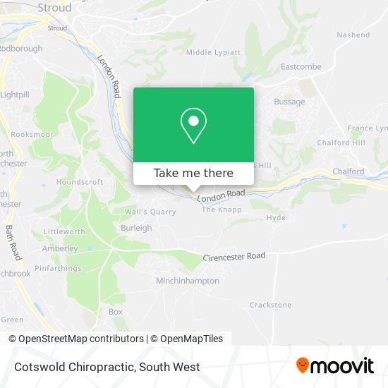 Cotswold Chiropractic map
