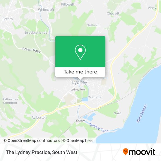 The Lydney Practice map