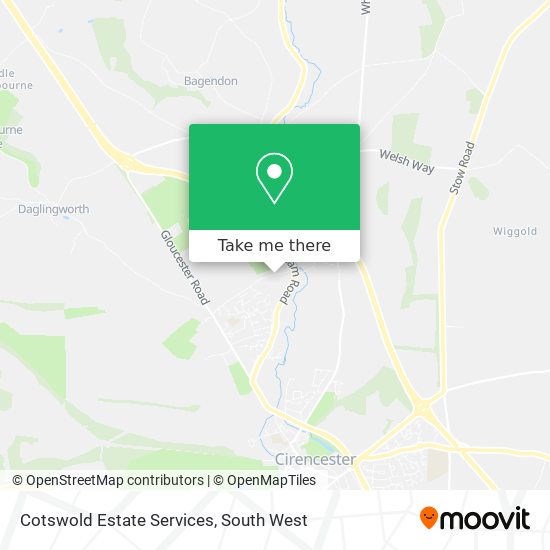 Cotswold Estate Services map